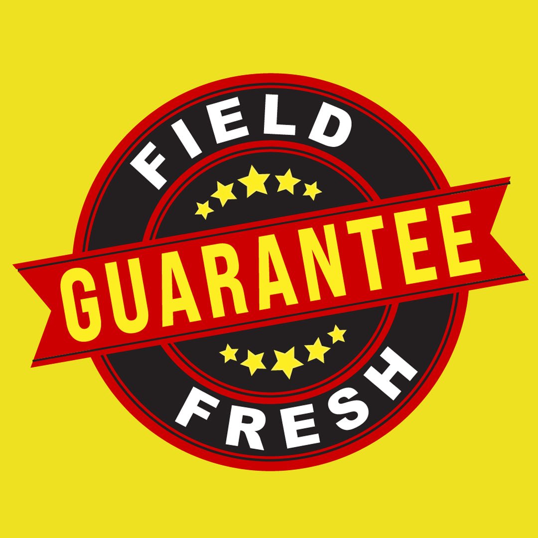 Field Fresh Guarantee badge for HEATWAVE True Signal™ protected deer urine products.