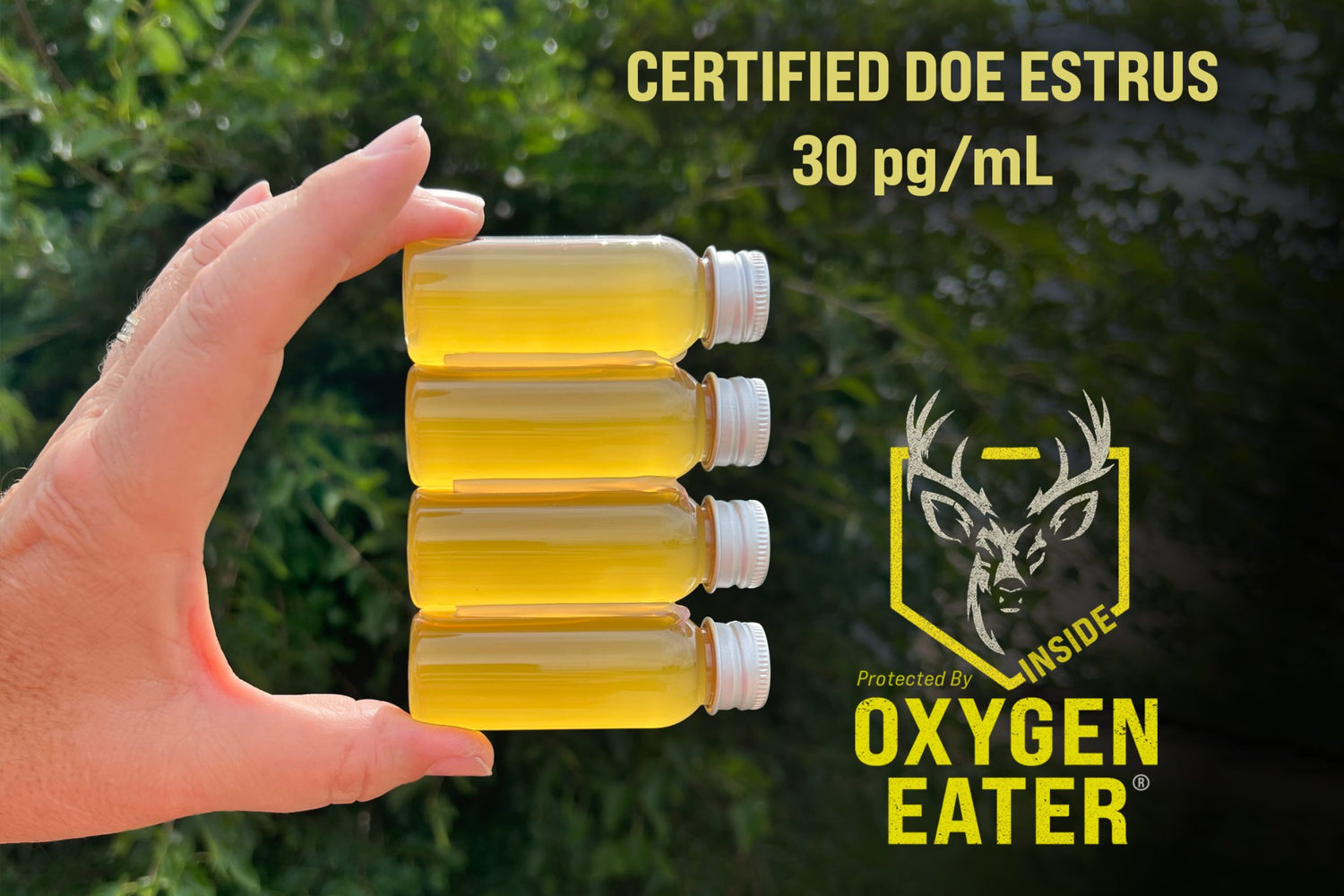 True Signal™ visual showing fresh urine signal protected in-package before field deployment.